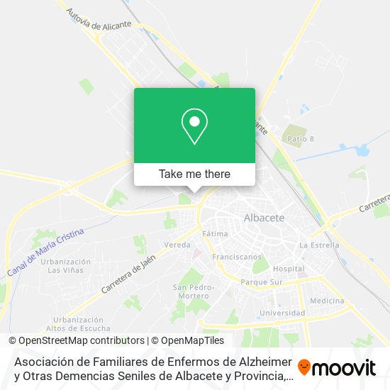 Asociación de Familiares de Enfermos de Alzheimer y Otras Demencias Seniles de Albacete y Provincia map