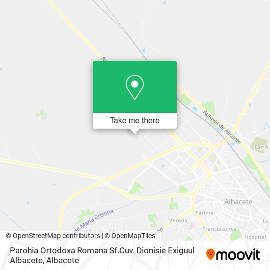 Parohia Ortodoxa Romana Sf.Cuv. Dionisie Exiguul Albacete map