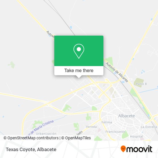 Texas Coyote map