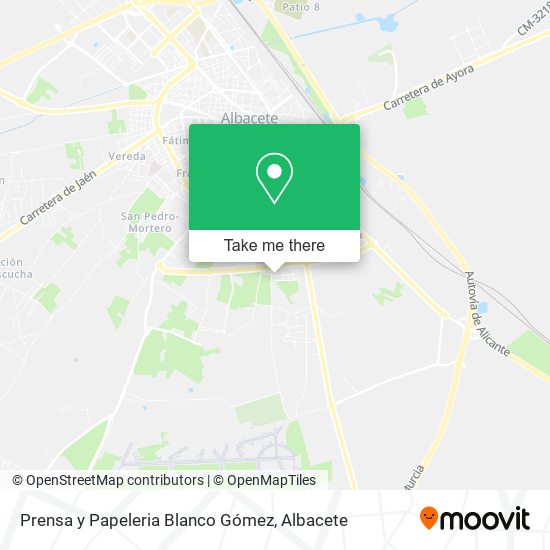 Prensa y Papeleria Blanco Gómez map