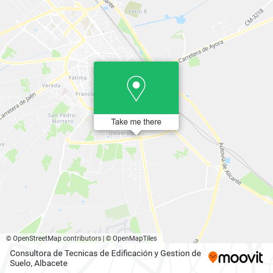 Consultora de Tecnicas de Edificación y Gestion de Suelo map