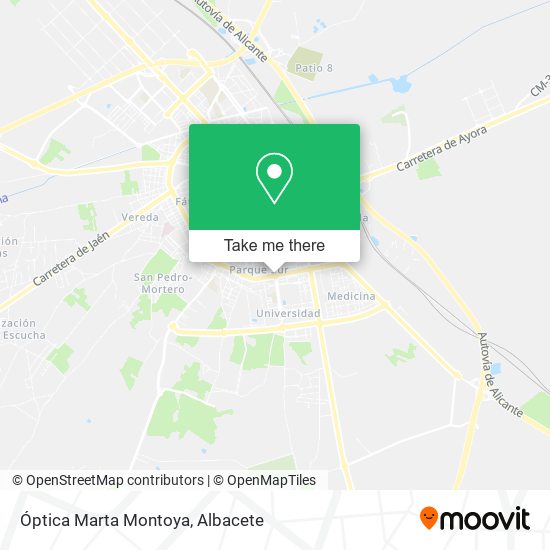 Óptica Marta Montoya map
