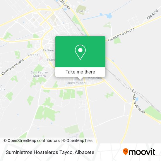 Suministros Hosteleros Tayco map