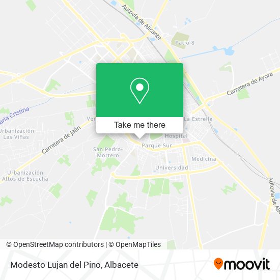 Modesto Lujan del Pino map