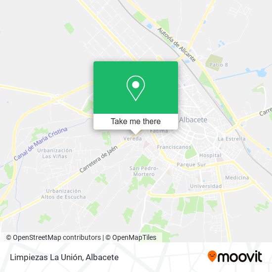 Limpiezas La Unión map