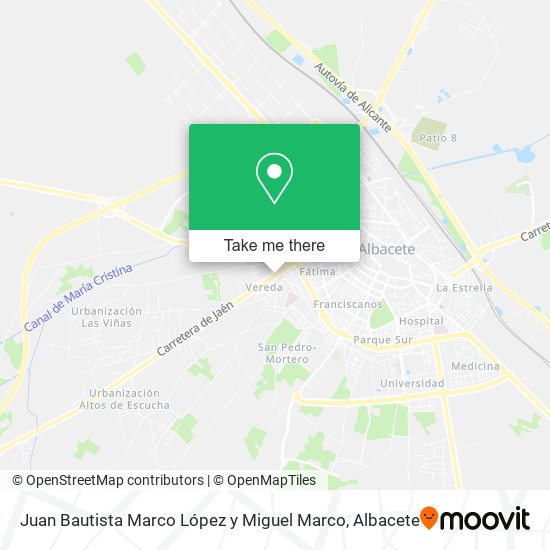 Juan Bautista Marco López y Miguel Marco map