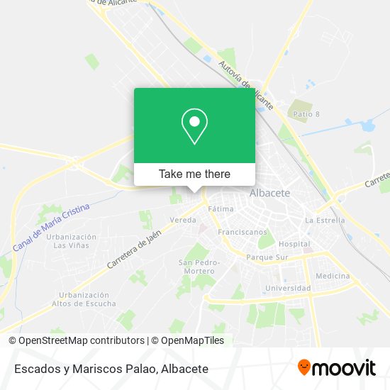 Escados y Mariscos Palao map