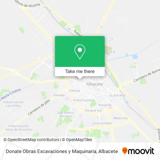 Donate Obras Excavaciones y Maquinaria map