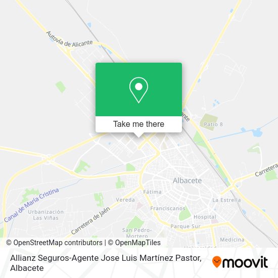 Allianz Seguros-Agente Jose Luis Martínez Pastor map