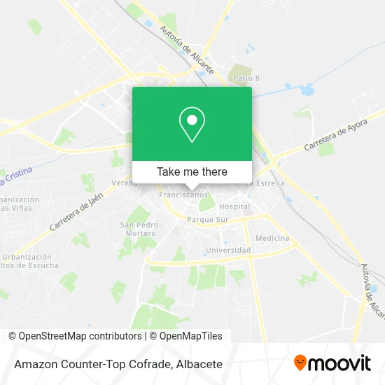 Amazon Counter-Top Cofrade map
