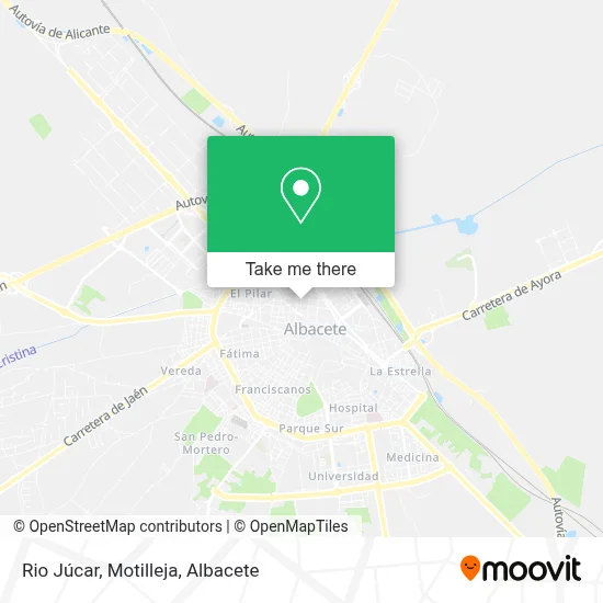 Rio Júcar, Motilleja map