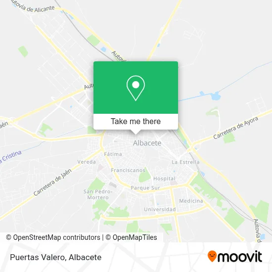 Puertas Valero map