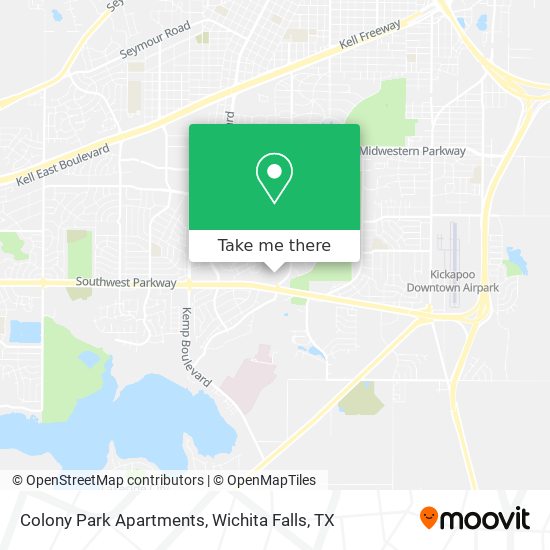 Colony Park Apartments map