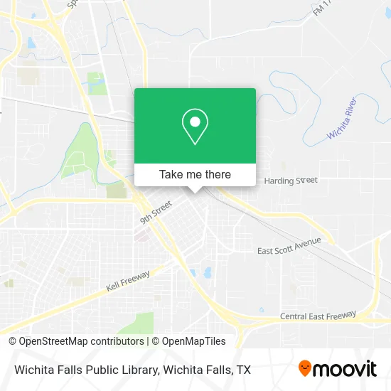 Wichita Falls Public Library map