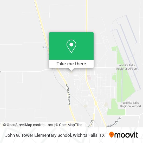 John G. Tower Elementary School map