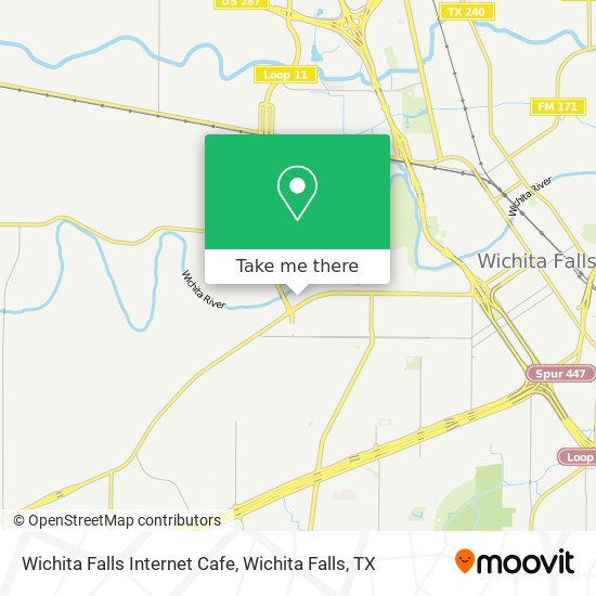 Wichita Falls Internet Cafe map