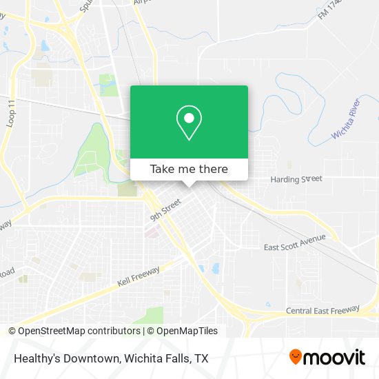 Healthy's Downtown map