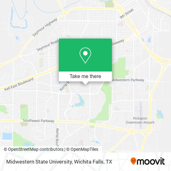 Mapa de Midwestern State University