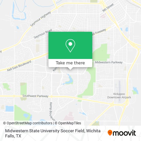 Midwestern State University Soccer Field map