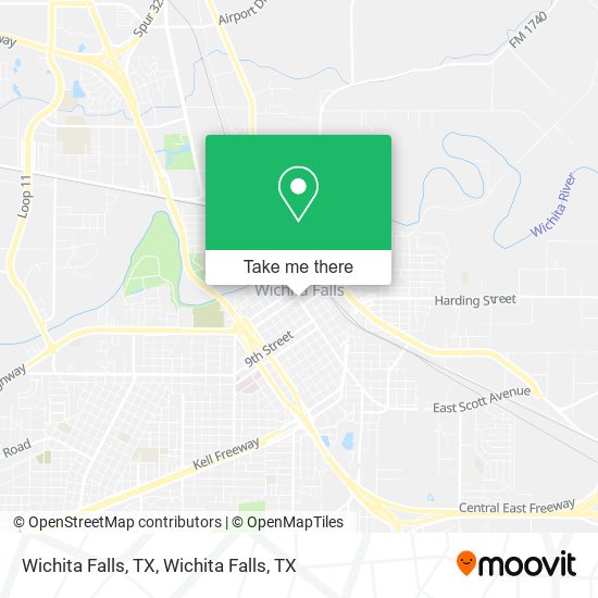 Wichita Falls, TX map