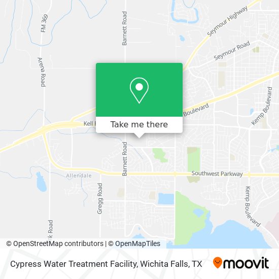 Mapa de Cypress Water Treatment Facility