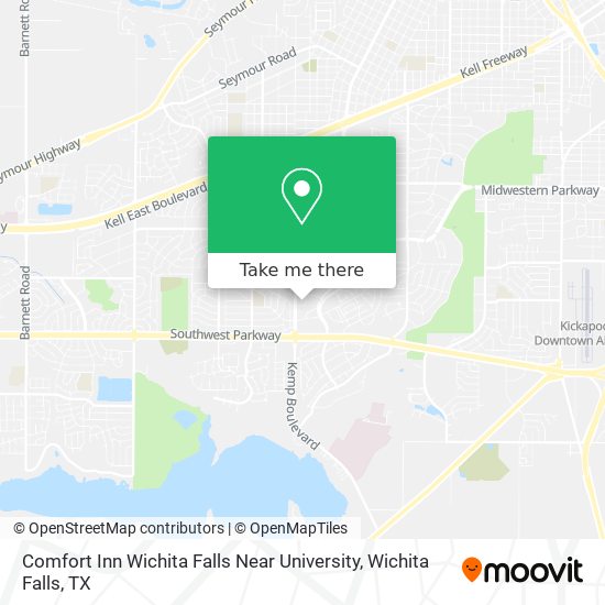 Comfort Inn Wichita Falls Near University map