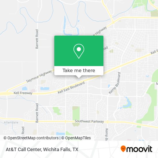 Mapa de At&T Call Center