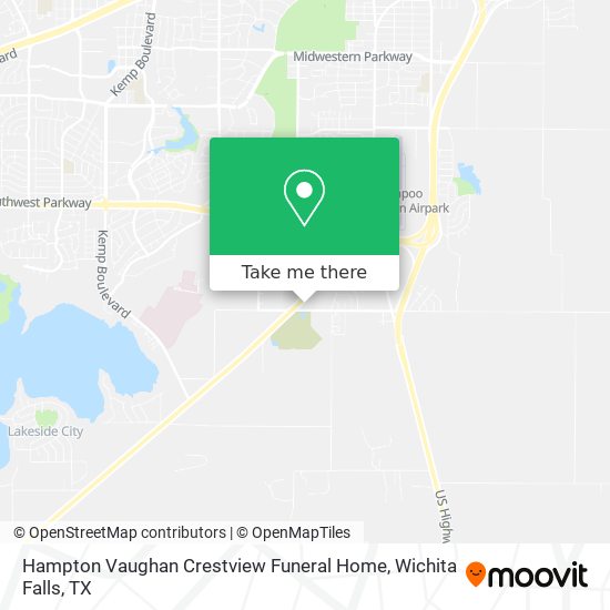 Hampton Vaughan Crestview Funeral Home map