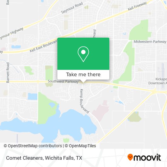 Comet Cleaners map