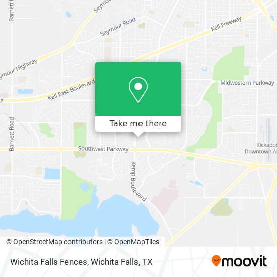 Wichita Falls Fences map