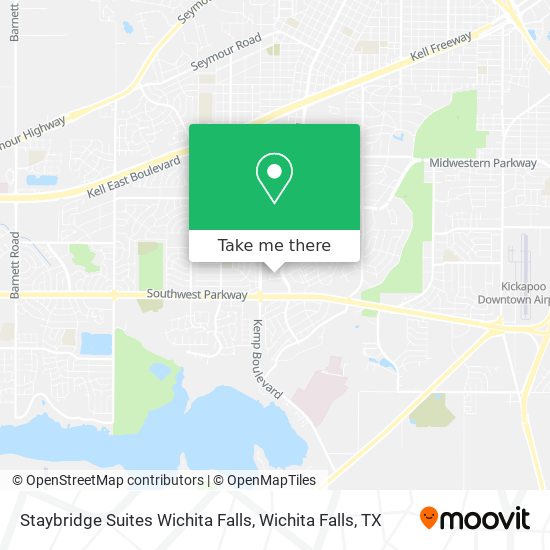 Staybridge Suites Wichita Falls map