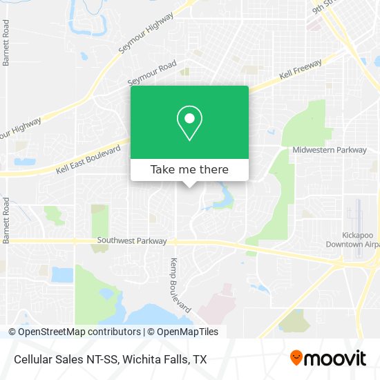 Mapa de Cellular Sales NT-SS