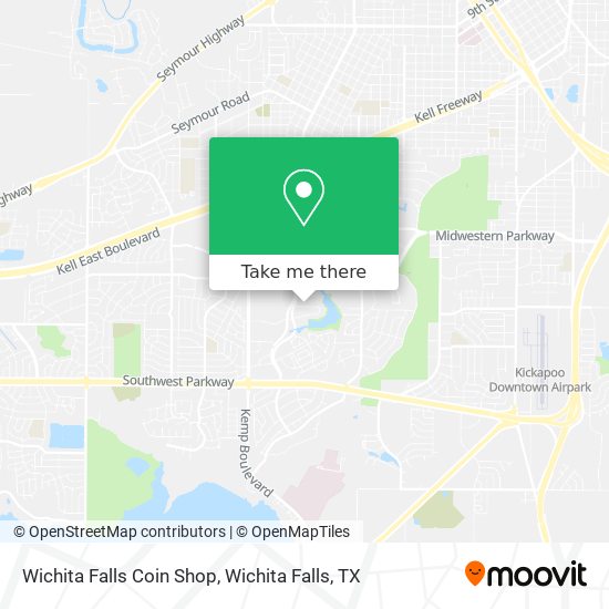 Mapa de Wichita Falls Coin Shop