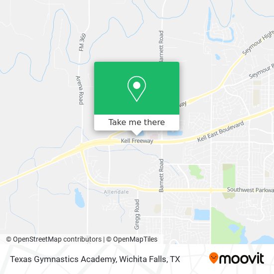 Texas Gymnastics Academy map