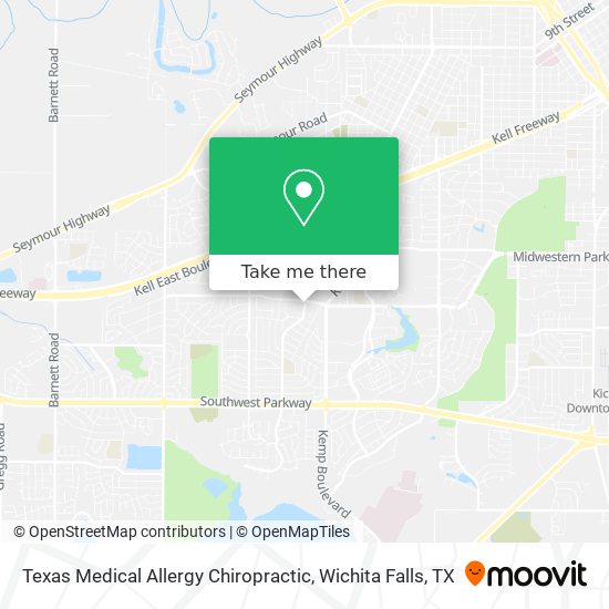 Texas Medical Allergy Chiropractic map