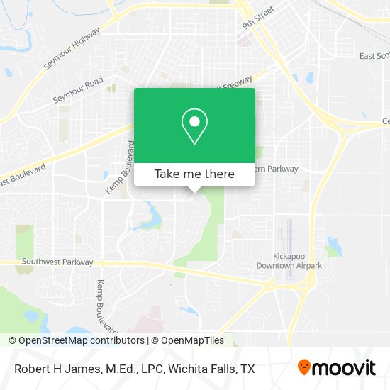 Robert H James, M.Ed., LPC map