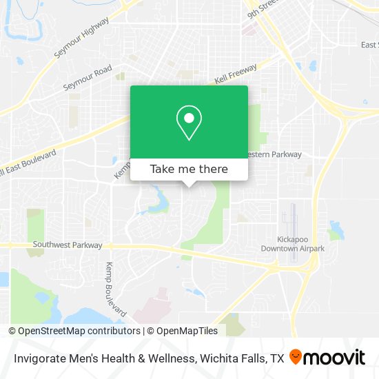 Invigorate Men's Health & Wellness map