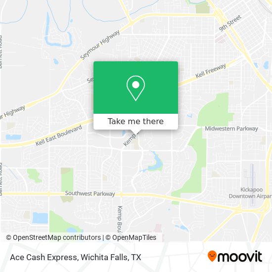 Mapa de Ace Cash Express