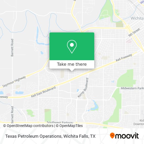 Texas Petroleum Operations map