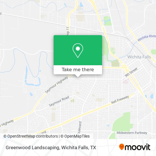 Greenwood Landscaping map