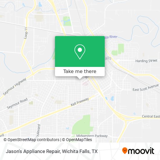 Jason's Appliance Repair map