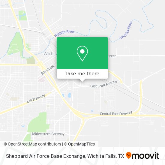 Mapa de Sheppard Air Force Base Exchange