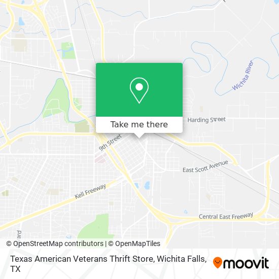 Texas American Veterans Thrift Store map