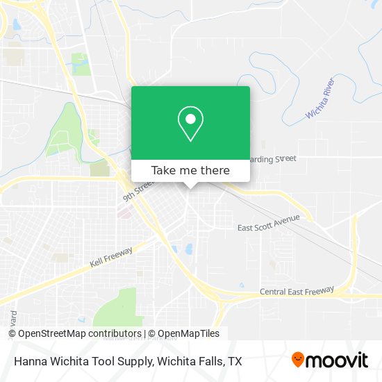 Hanna Wichita Tool Supply map