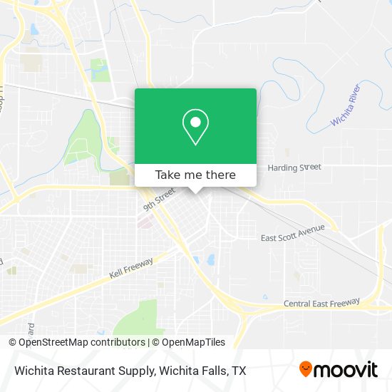 Mapa de Wichita Restaurant Supply