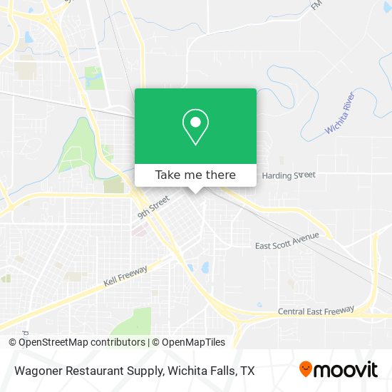 Wagoner Restaurant Supply map
