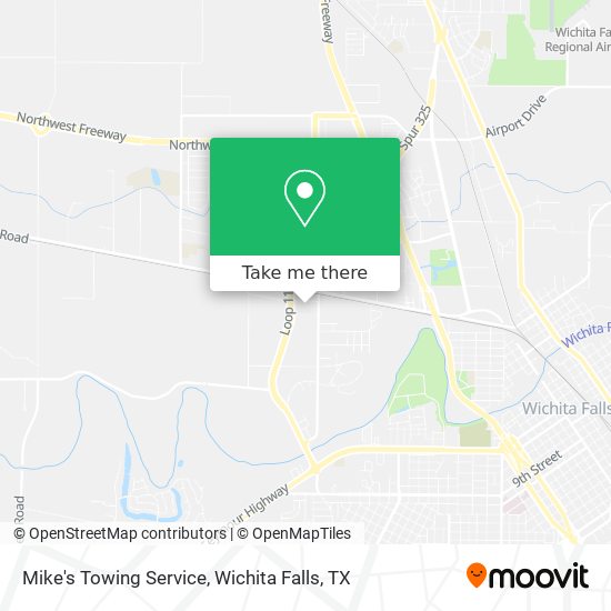 Mike's Towing Service map
