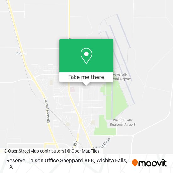 Mapa de Reserve Liaison Office Sheppard AFB