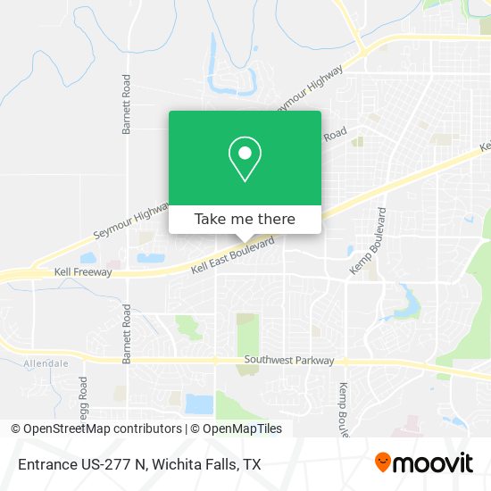 Entrance US-277 N map