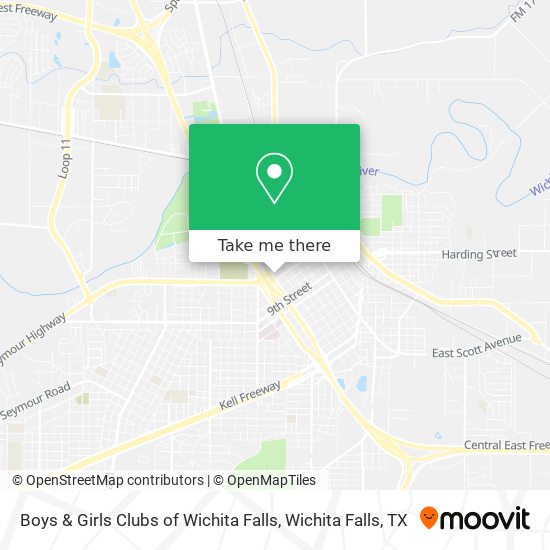 Boys & Girls Clubs of Wichita Falls map